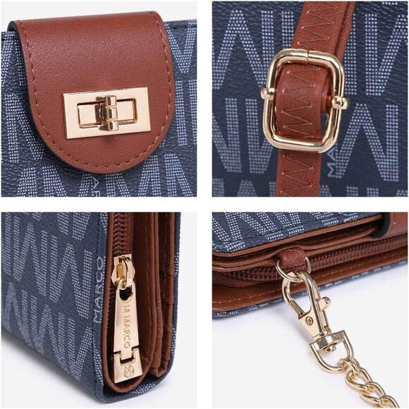 Women Fashion Small Crossbody Shoulder Bag Cell Phone Zip Wallet Purse and Handb - Picture 5 of 6